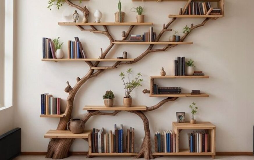 etagere en bois flotté
